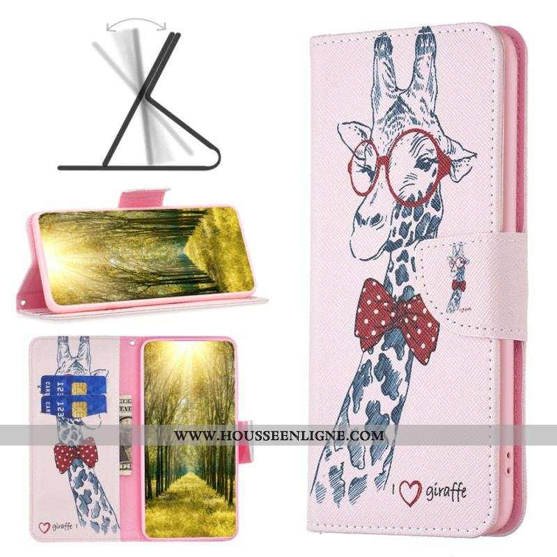 Housse iPhone 15 Plus Girafe Intello