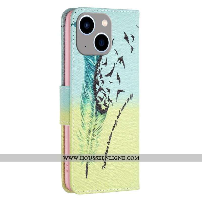 Housse iPhone 15 Plus Plume