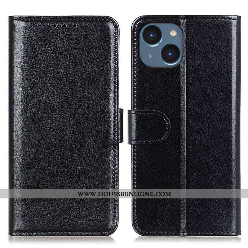 Housse iPhone 15 Plus Simili Cuir Verni