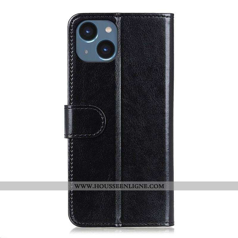 Housse iPhone 15 Plus Simili Cuir Verni