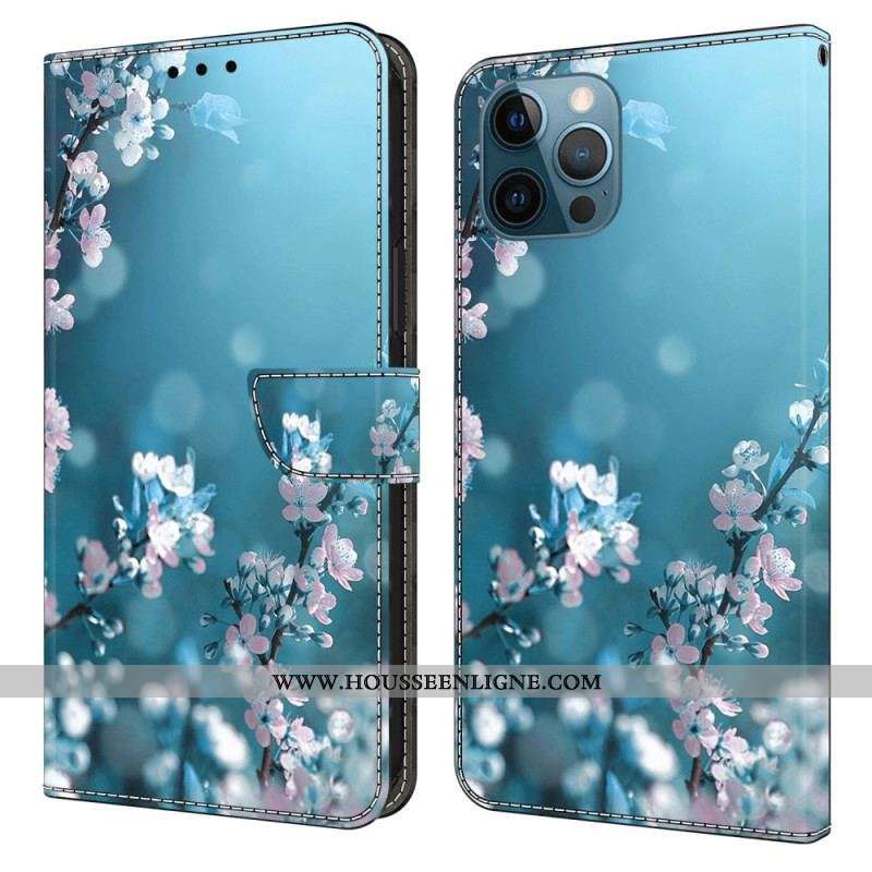 Housse iPhone 15 Pro Fleurs de Prunier