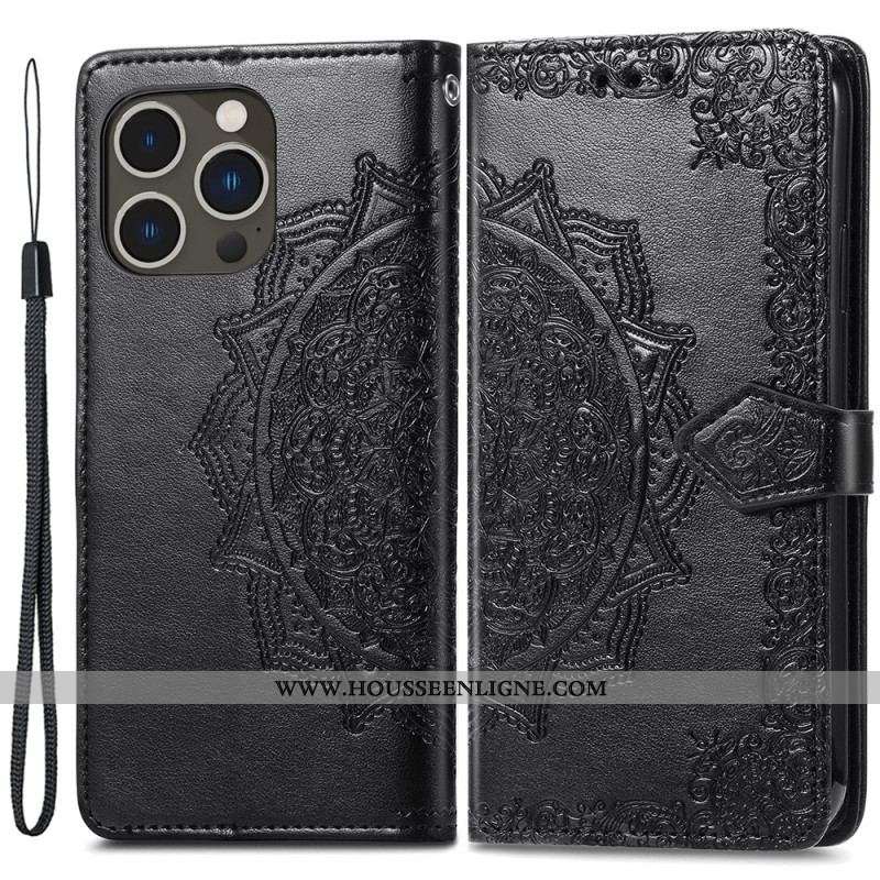 Housse iPhone 15 Pro Mandala Baroque