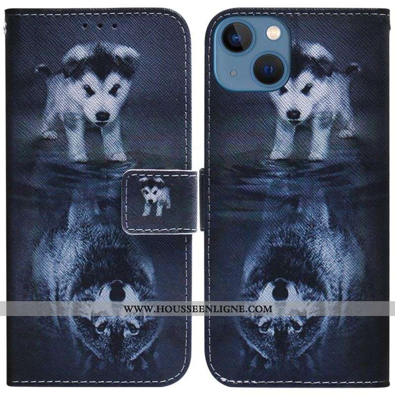 Housse iPhone 15 Rêve de Chiot