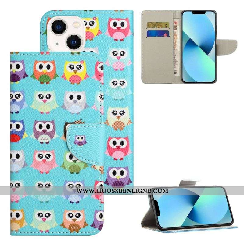 Housse iPhone 15 Tribu de Hiboux