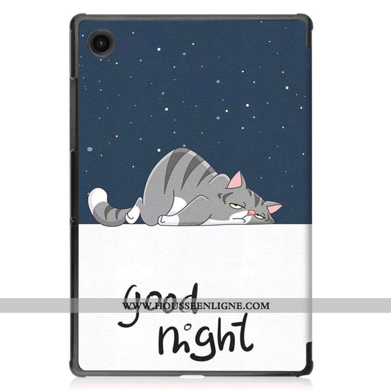 Smart Case Samsung Galaxy Tab A8 (2021) Renforcée Chat Endormi