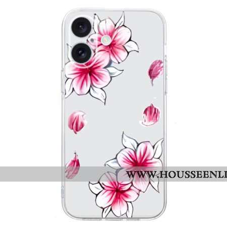 Coque Cerisier pour iPhone 16 Plus Fleurs Cerisier