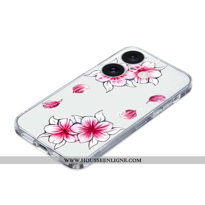 Coque Cerisier pour iPhone 16 Plus Fleurs Cerisier