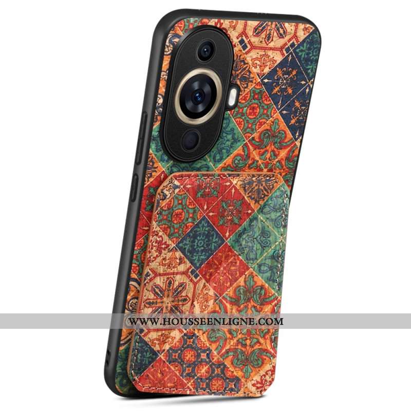 Coque Huawei Nova 11 Pro Porte-Cartes Motif Floral