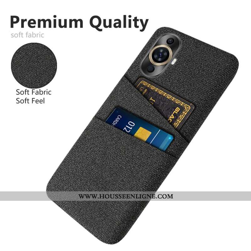 Coque Huawei Nova 11 Pro Tissu Porte-Cartes