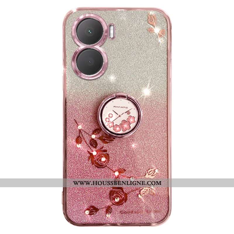 Coque Huawei Nova 12 SE Fleurs et Srass Support KADEM