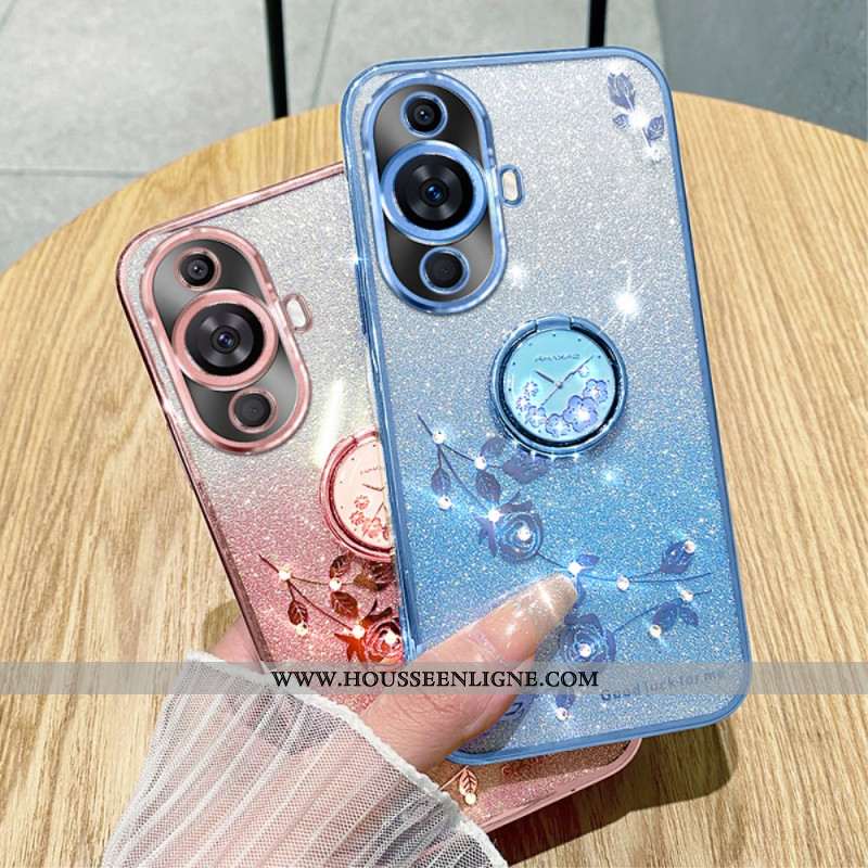 Coque Huawei Nova 12S Strass et Support Kadem