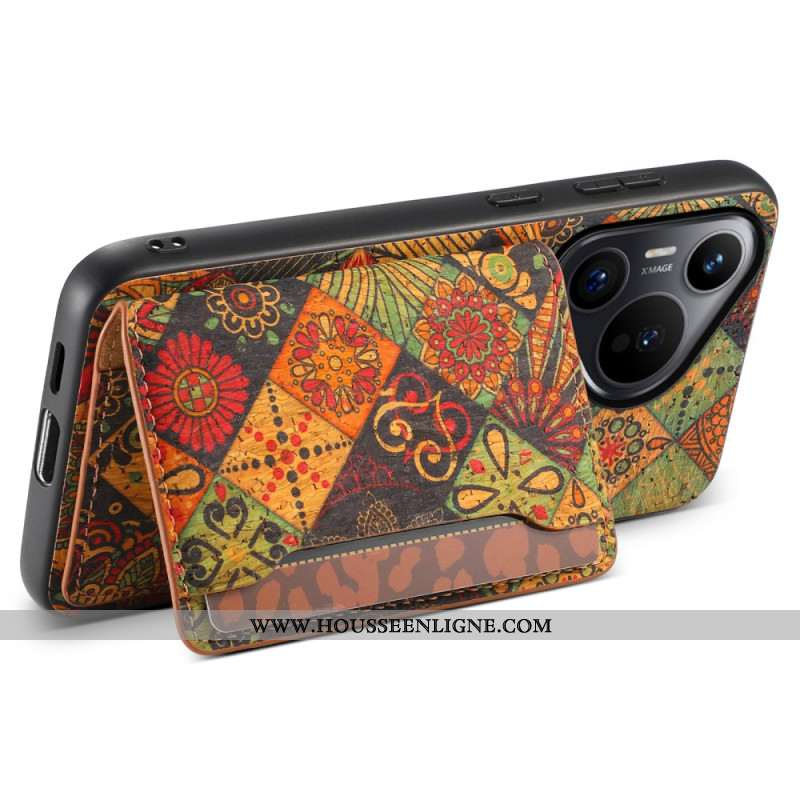 Coque Huawei Pura 70 Porte-Cartes Florale