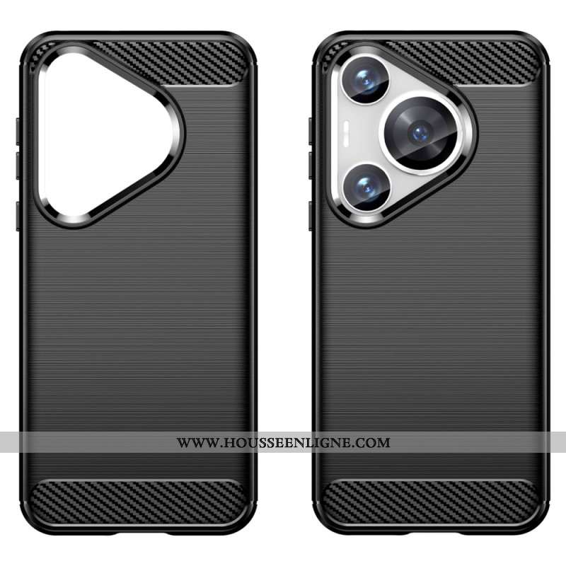 Coque Huawei Pura 70 Pro Fibre Carbone Brossée