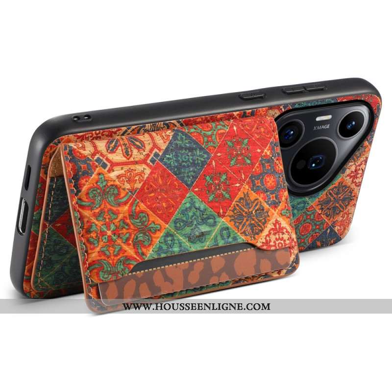 Coque Huawei Pura 70 Pro Porte-Cartes Motif Floral