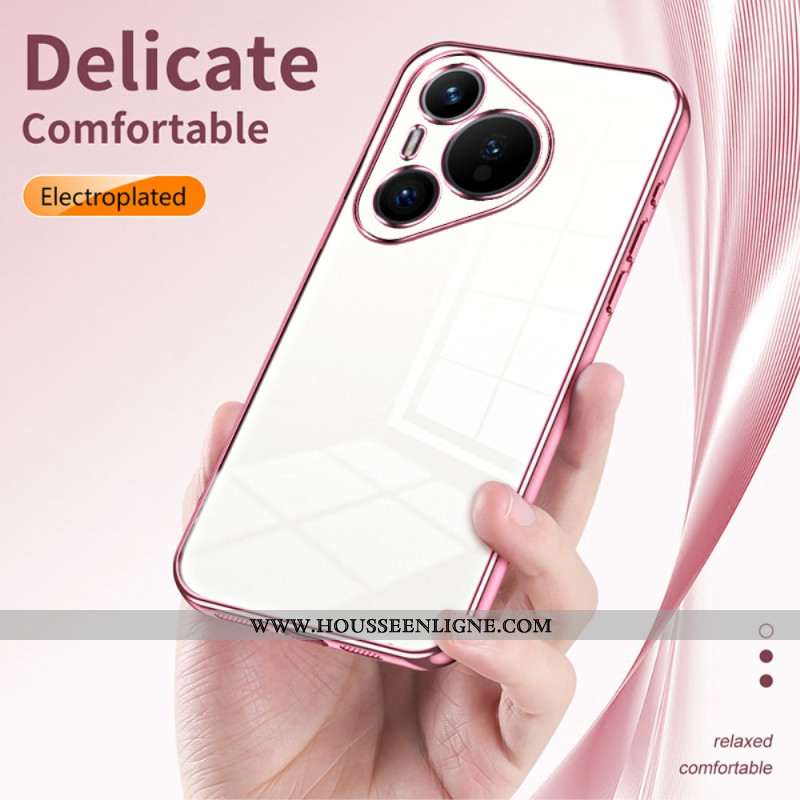 Coque Huawei Pura 70 Rebords Style Métal