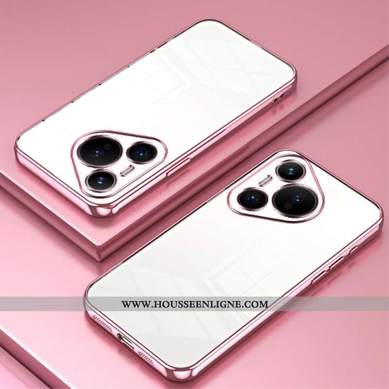 Coque Huawei Pura 70 Rebords Style Métal