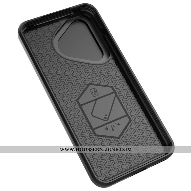 Coque Huawei Pura 70 Ring Résistante avec Protection Lentille Coulissante