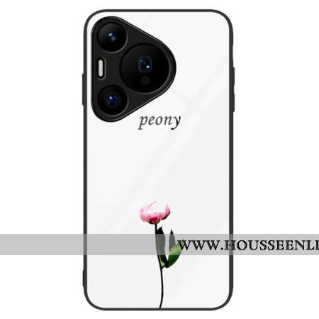 Coque Huawei Pura 70 Verre Trempé Pivoine