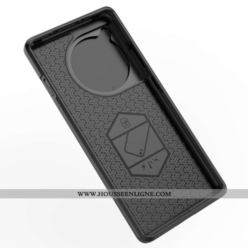 Coque OnePlus OnePlus 12R 5G Ring Résistante Couverture à Glissière pour Objectif