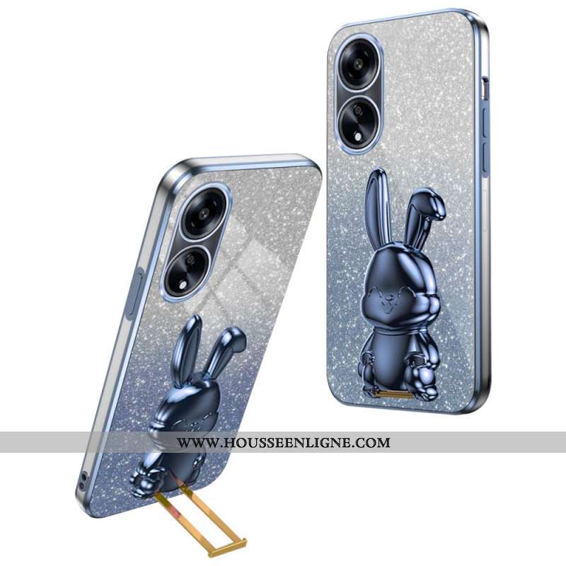 Coque Oppo A58 / A98 5G Lapin Support