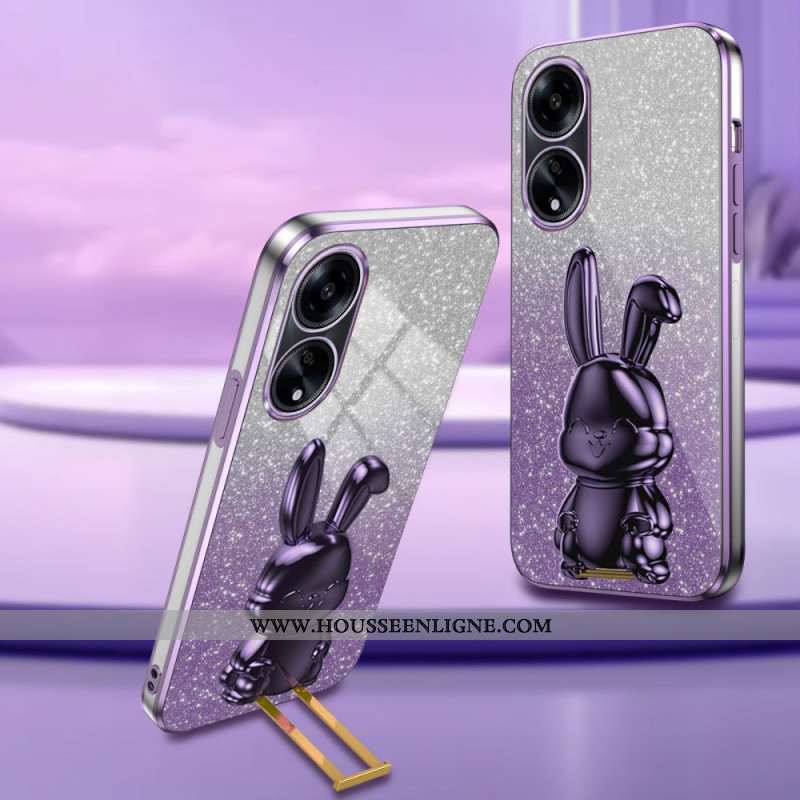 Coque Oppo A58 / A98 5G Lapin Support