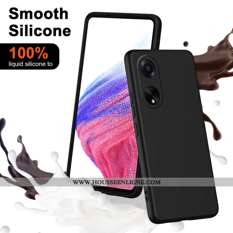 Coque Oppo A98 5G Silicone Liquide à Lanière