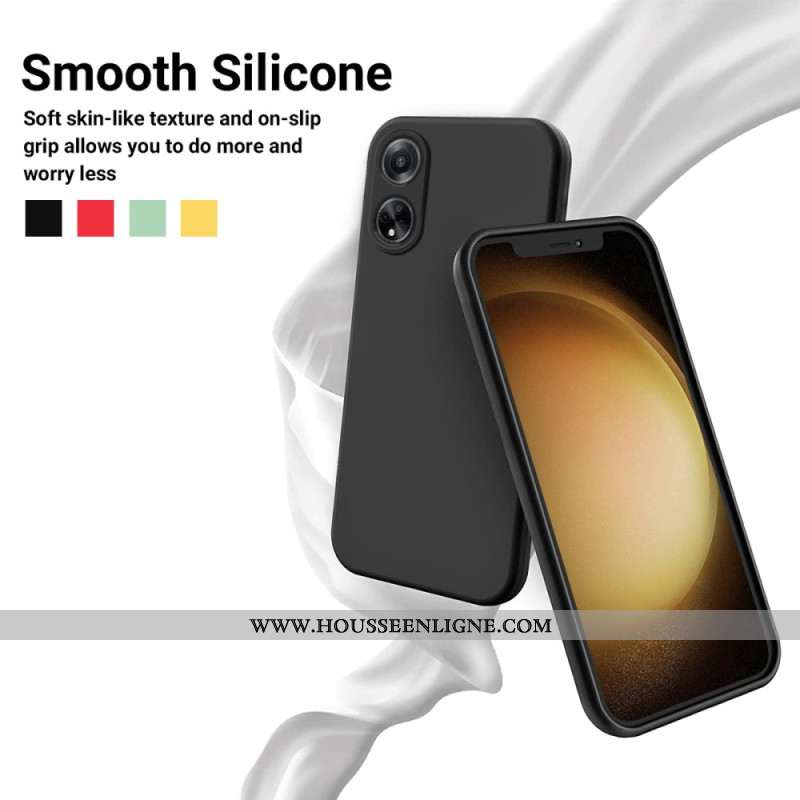 Coque Oppo A98 5G Silicone Liquide à Lanière