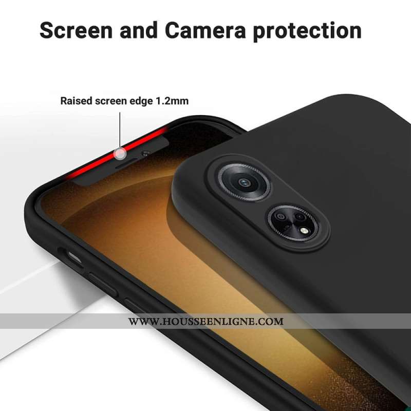 Coque Oppo A98 5G Silicone Liquide à Lanière