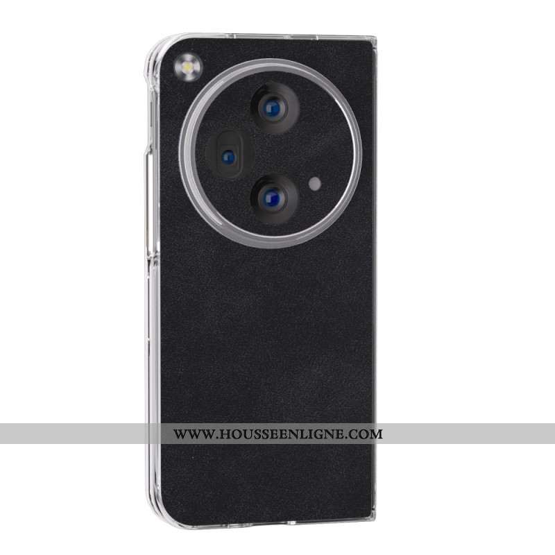 Coque Oppo Find N3 / OnePlus Open Effet Cuir Vintage