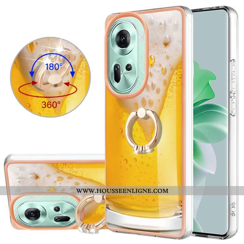 Coque Oppo Reno 11 5G Anneau-Support Bière