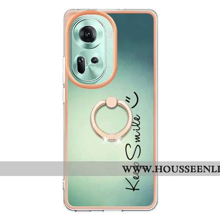 Coque Oppo Reno 11 5G Anneau-Support Keep Smile