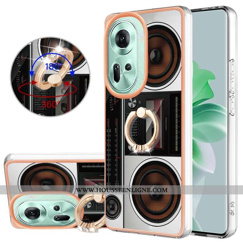 Coque Oppo Reno 11 5G Annneau-Support Radio