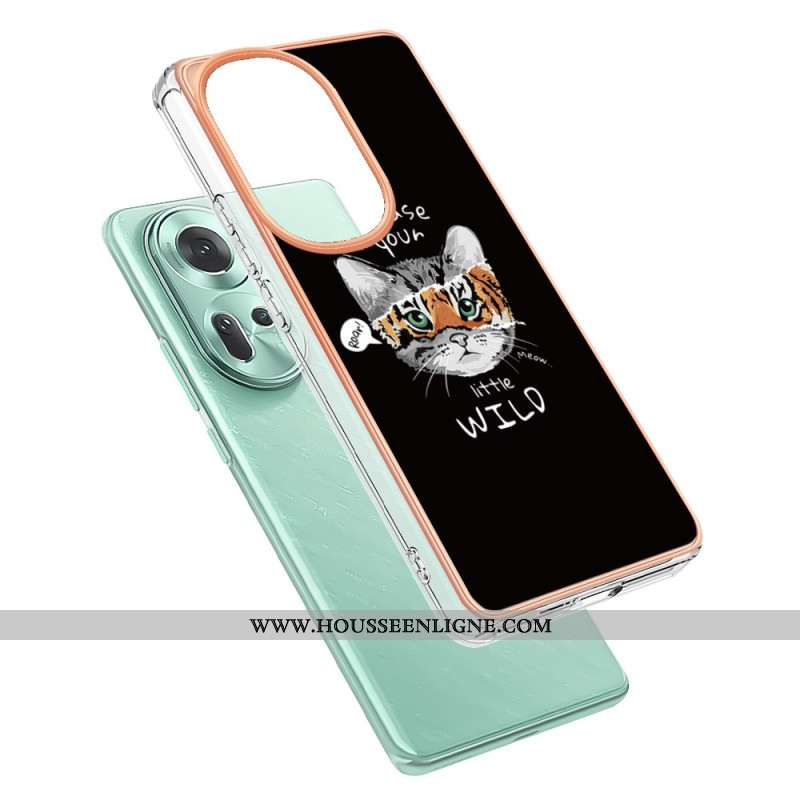 Coque Oppo Reno 11 5G Chat et Tigre