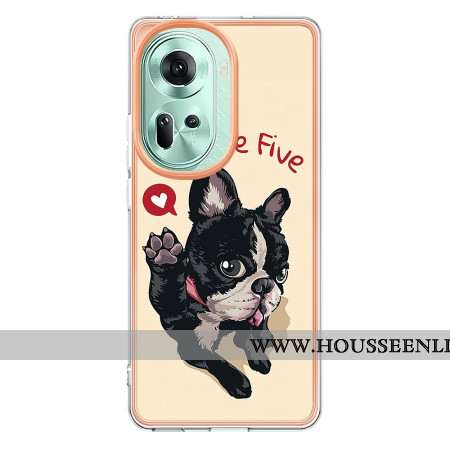 Coque Oppo Reno 11 5G Chien Give Me Five