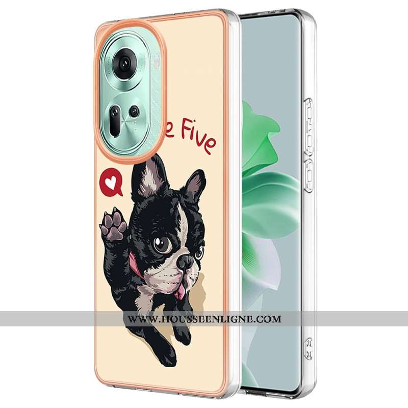 Coque Oppo Reno 11 5G Chien Give Me Five