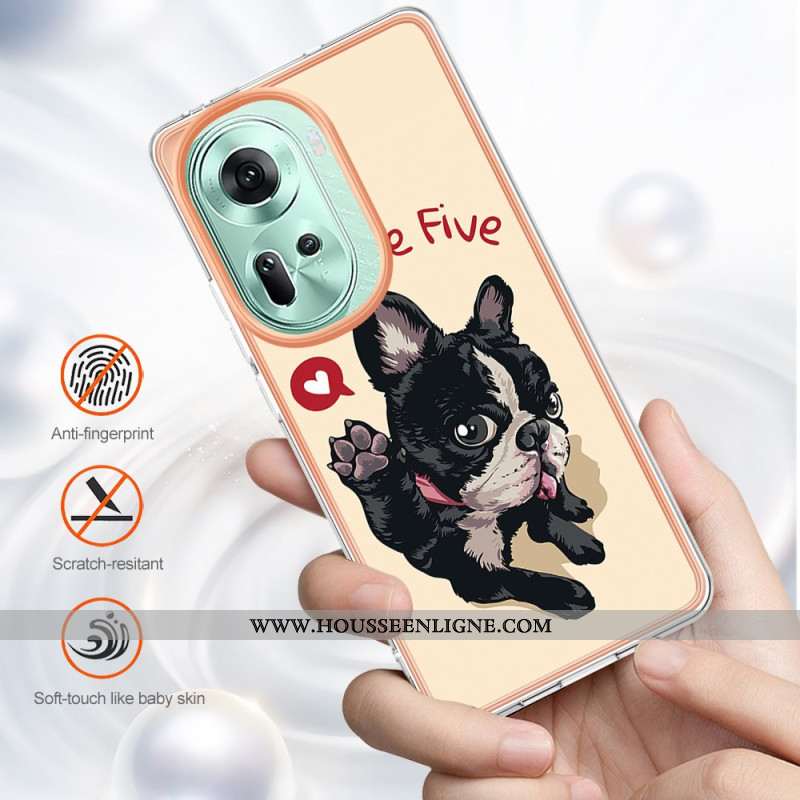 Coque Oppo Reno 11 5G Chien Give Me Five