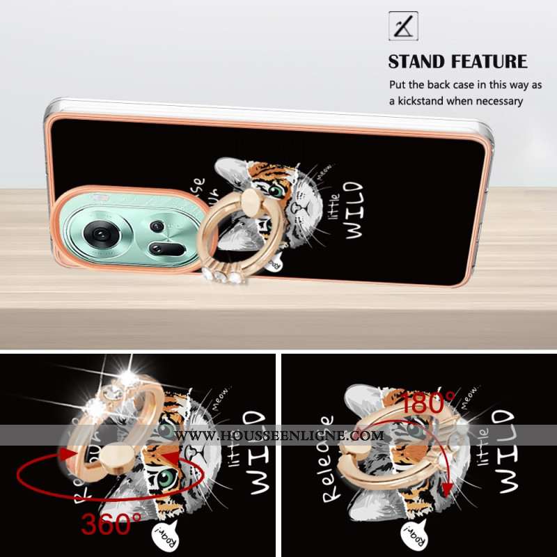 Coque Oppo Reno 11 Chat et Tigre