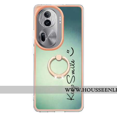 Coque Oppo Reno 11 Pro 5G Anneau-Support Keep Smile