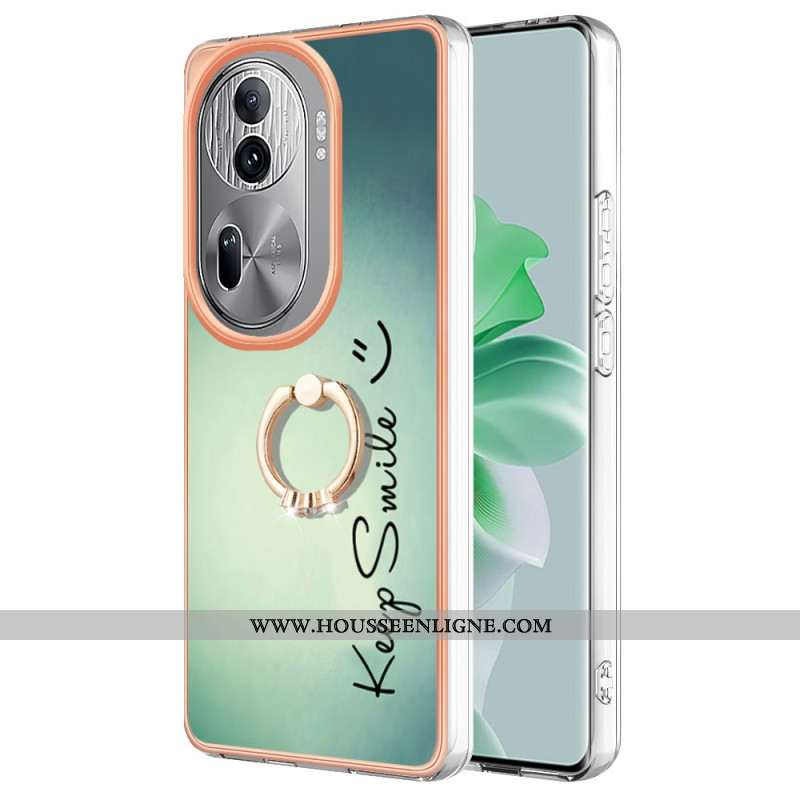 Coque Oppo Reno 11 Pro 5G Anneau-Support Keep Smile