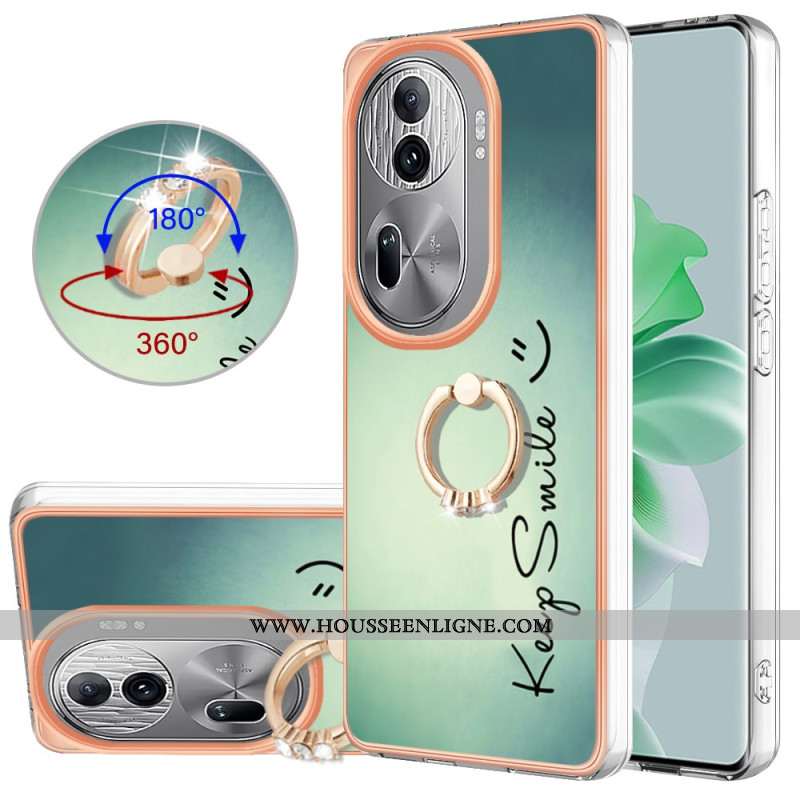 Coque Oppo Reno 11 Pro 5G Anneau-Support Keep Smile