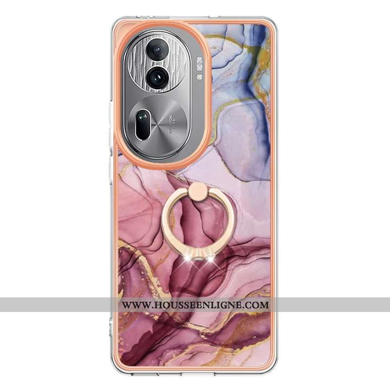 Coque Oppo Reno 11 Pro 5G Anneau-Support Marbre