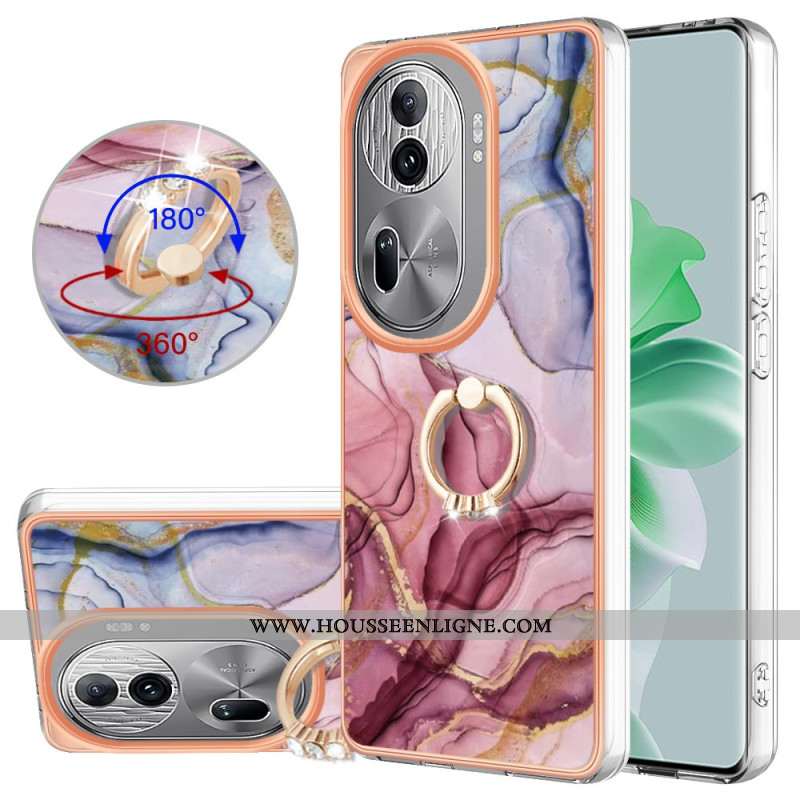 Coque Oppo Reno 11 Pro 5G Anneau-Support Marbre