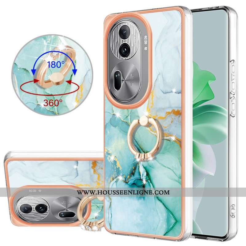 Coque Oppo Reno 11 Pro 5G Anneau-Support Style Marbre