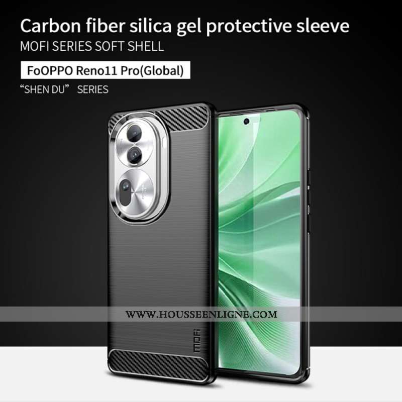 Coque Oppo Reno 11 Pro 5G Fibre Carbone Brossée MOFI