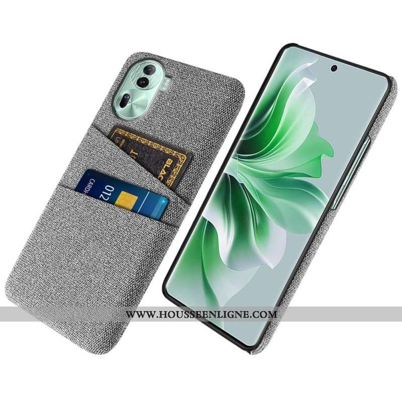 Coque Oppo Reno 11 Pro 5G Porte-Cartes Tissu