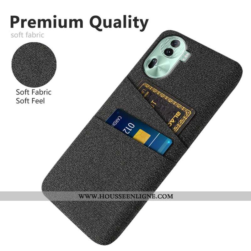 Coque Oppo Reno 11 Pro 5G Porte-Cartes Tissu