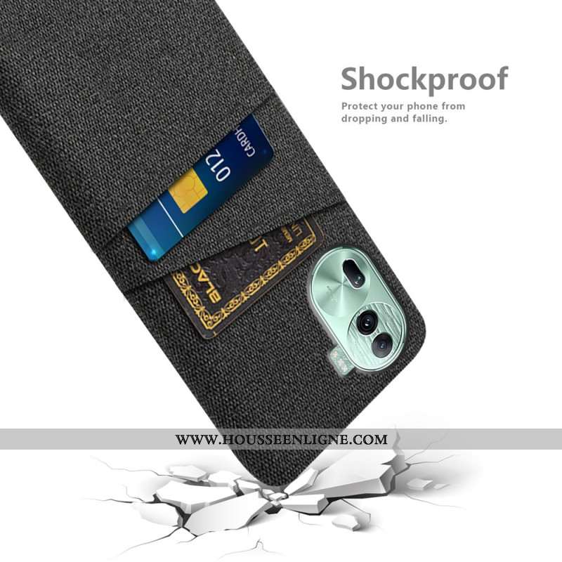 Coque Oppo Reno 11 Pro 5G Porte-Cartes Tissu