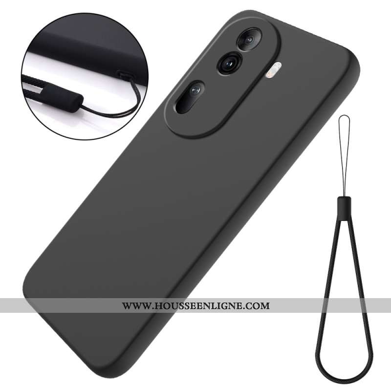 Coque Oppo Reno 11 Pro 5G Silicone Liquide à Lanière