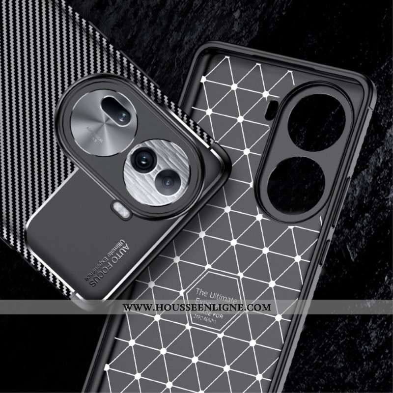 Coque Oppo Reno 11 Pro 5G Texture Fibre Carbone