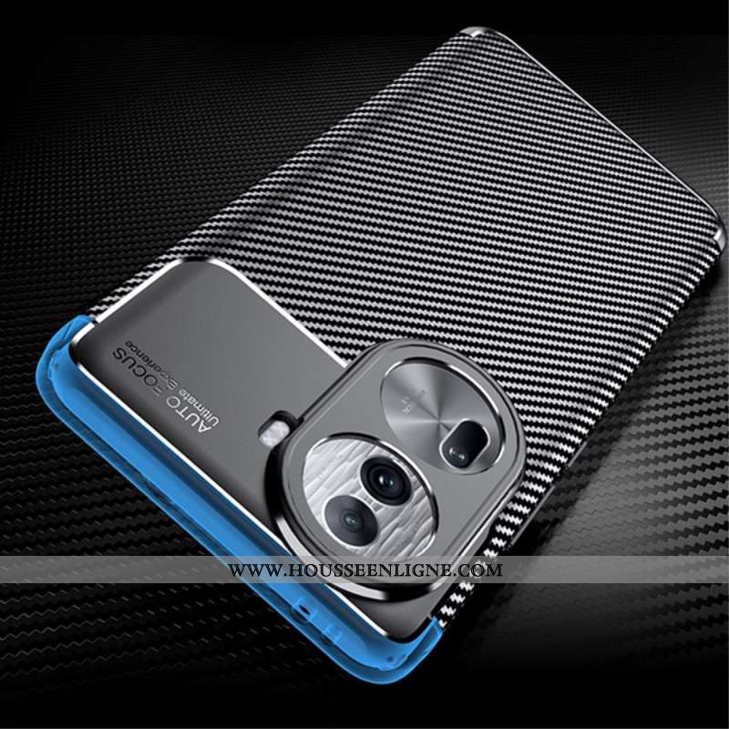 Coque Oppo Reno 11 Pro 5G Texture Fibre Carbone